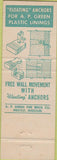 Matchbook Cover - Super Plastic explosives Bartells Spokane WA