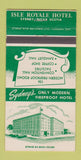 Matchbook Cover - Isle Royale Hotel Sydney NS  30 Strike