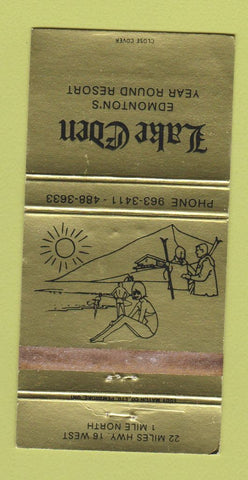Matchbook Cover - Lake Eden Resort Edmonton AB 30 Strike
