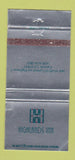 Matchbook Cover - Highlands Inn Carmel CA 30 Strike