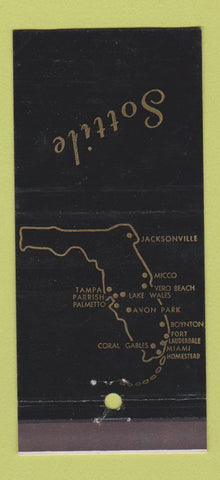Matchbook Cover - Sottile Banking Fort Lauderdale Avon Park FL 30 Stick
