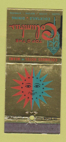 Matchbook Cover - Columbus Hotel Miami FL WEAR 30 Stick