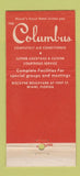 Matchbook Cover - Columbus Hotel Miami FL WEAR 30 Stick