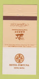 Matchbook Cover - Hotel Fortuna Hong Kong 30 Strike