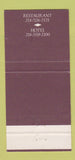 Matchbook Cover - Mansion on Turtle Creek Dallas TX 30 Strike