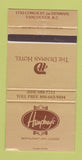 Matchbook Cover - Denman Hotel Vancouver BC Humphrey's 30 Strike
