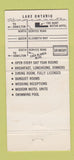 Matchbook Cover - Hunt Motor Hotel Grimsby ON 30 Strike