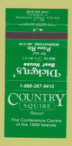 Matchbook Cover - Country Squire Resort Gananoque ON 30 Strike