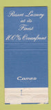 Matchbook Cover - Atlas Motor Inn Cape May NJ 30 Strike