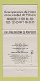 Matchbook Cover - Club del Sol Acapulco Mexico  30 Strike