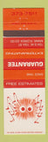 Matchbook Cover - Guarantee Exterminating Miami FL
