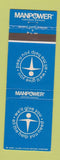 Matchbook Cover - Manpower Temporary Employment Service