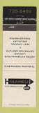 Matchbook Cover - H Maheu Extermination Montreal QC