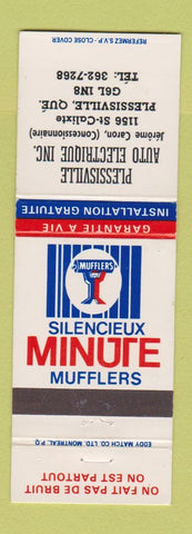 Matchbook Cover - Minute MufflersPlessisville Auto Electric QC