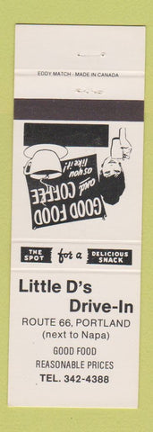 Matchbook Cover - Little D's Drive In Portland CT?