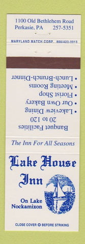Matchbook Cover - Lake House Inn Perkasie PA