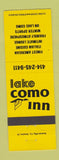 Matchbook Cover - Lake Como Inn WI YELLOW