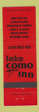 Matchbook Cover - Lake Como Inn WI RED