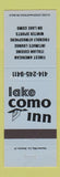 Matchbook Cover - Lake Como Inn WI BLUE
