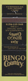 Matchbook Cover - Ajax Bingo Country Ajax ON