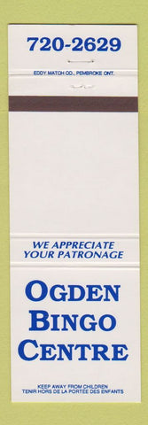 Matchbook Cover - Ogden Bingo Centre Calgary? AB?