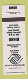 Matchbook Cover - Boys and Girls Club Salem OR Bingo