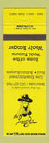Matchbook Cover - Lariat Saloon Grand Lake Colorado girlie YELLOW