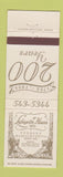 Matchbook Cover - Lafayette House Foxboro MA 1984 200th