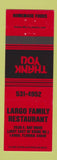 Matchbook Cover - Largo Family Restaurant Largo FL RED