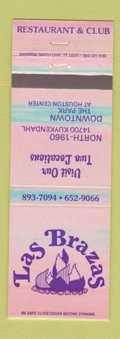 Matchbook Cover - Las Brazas Restaurant Houston TX