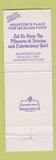Matchbook Cover - Las Brazas Restaurant Houston TX