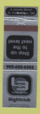 Matchbook Cover - Level Three Night Club St Catharines ON