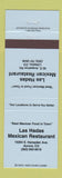 Matchbook Cover - Las Hadas Mexican Restaurant Denver Colorado BLUE