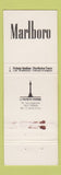 Matchbook Cover - Marlboro Cigarettes Le Petit Villiers Poissy France