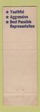 Matchbook Cover - Chas Allen for State Representative  WEAR