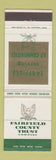 Matchbook Cover - Fairfield Country Trust Company Greenwich CT Danbury