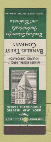 Matchbook Cover - Bankers Trust Company New York City