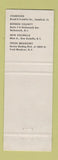 Matchbook Cover - Bloomingdale's Men's Store Stamford CT Hackensack NJ