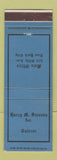 Matchbook Cover - Harry Stevens Catering New York City