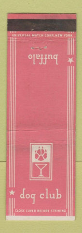 Matchbook Cover - Dog Club Buffalo NY
