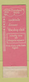 Matchbook Cover - Dog Club Buffalo NY