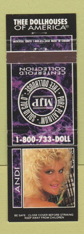 Matchbook Cover - Dollhouse Strip Clubs CHAIN girlie Andi