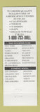 Matchbook Cover - Dollhouse Strip Clubs CHAIN girlie Crystal