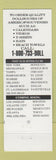 Matchbook Cover - Dollhouse Strip Clubs CHAIN girlie Chuna
