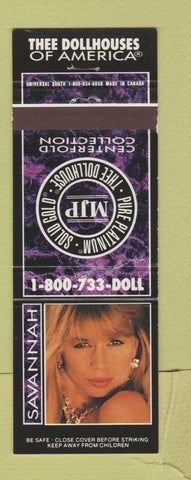 Matchbook Cover - Dollhouse Strip Clubs CHAIN girlie Savannah