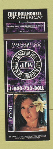 Matchbook Cover - Dollhouse Strip Clubs CHAIN girlie Loni