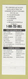 Matchbook Cover - Dollhouse Strip Clubs CHAIN girlie Leigh
