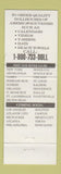 Matchbook Cover - Dollhouse Strip Clubs CHAIN girlie Jill