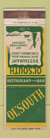 Matchbook Cover - Ol South Restaurant Cincinnati OH WEAR
