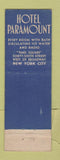 Matchbook Cover - Bill Rose's Diamond Horseshoe New York City girlie